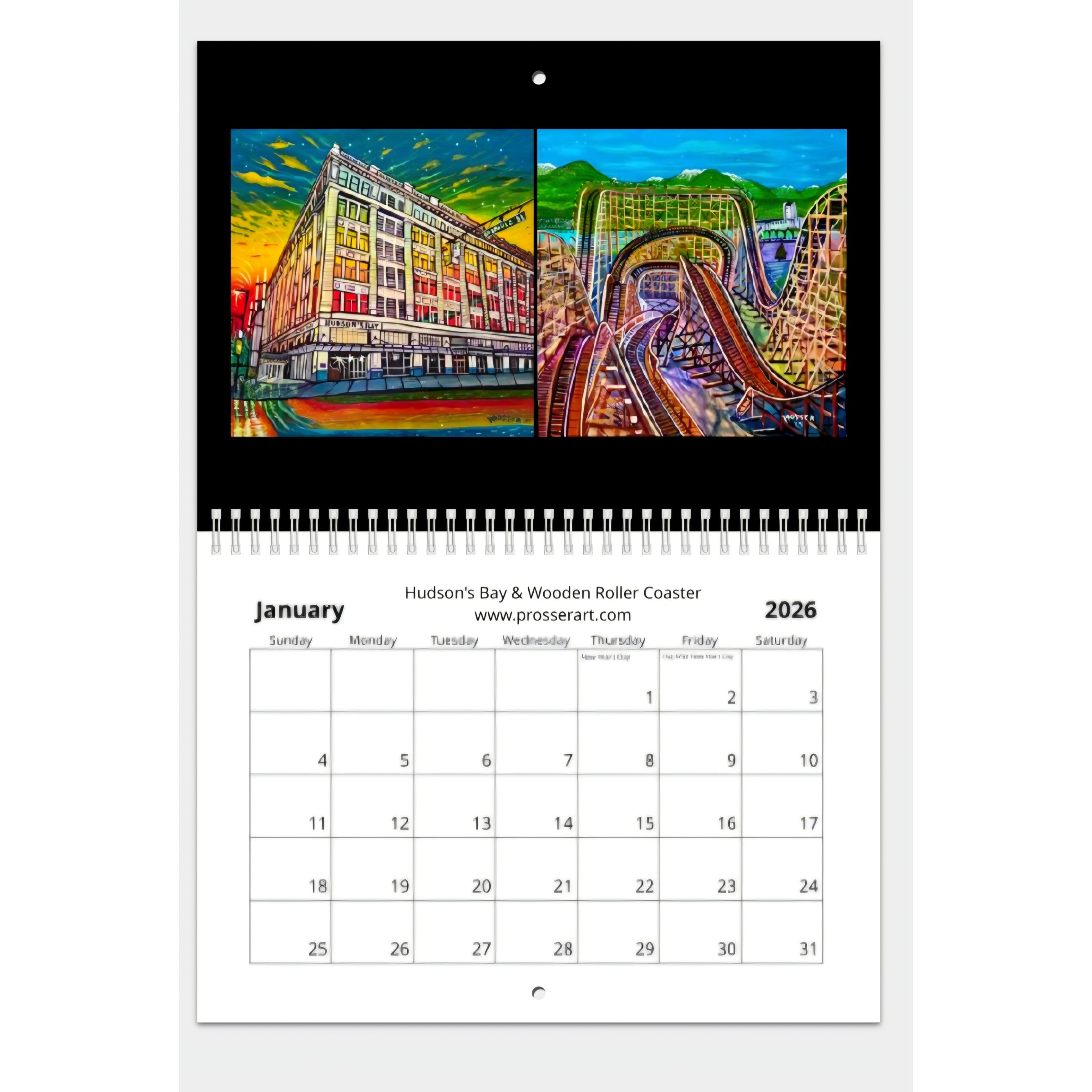 2026 Vancouver ProsserArt Calendar | ProsserArt