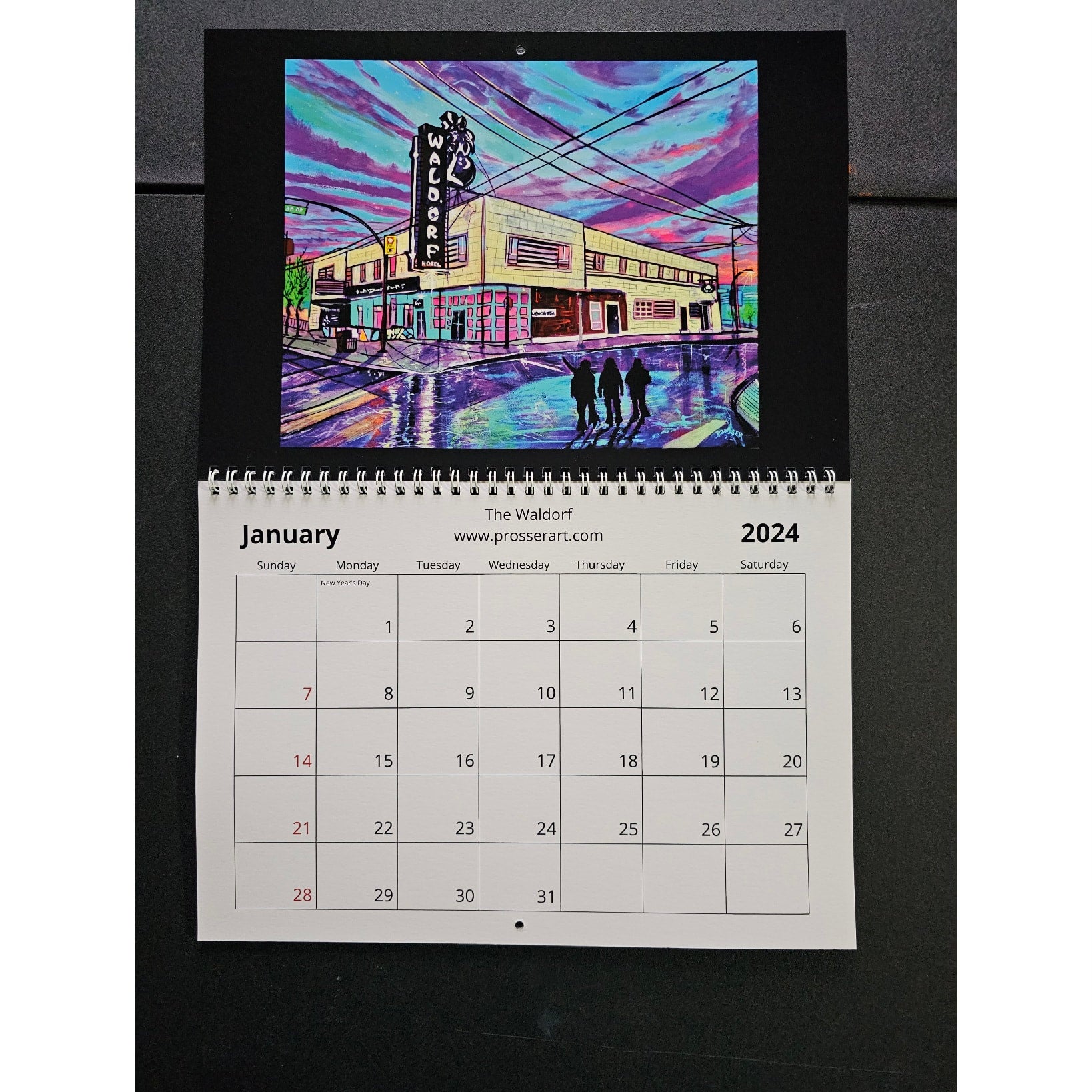 2024 Art Calendar Vancouver Collection ProsserArt